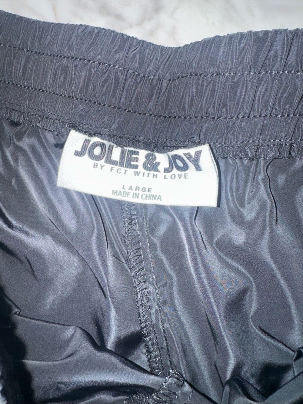 Jolie & Joy Black Drawstring Side-Stripe Track Pants for Women NWOT - Picture 5 of 6